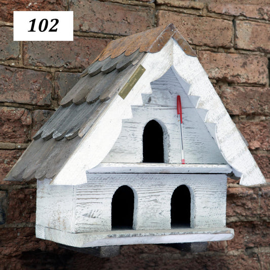 Small Hole Tiered Birdhouse 2 Tier